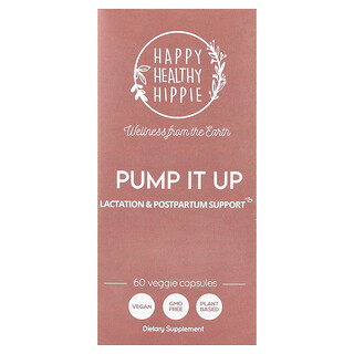Happy Healthy Hippie, Pump It Up, Emzirme ve Doğum Sonrası Desteği, 60 Sebze Kapsülü