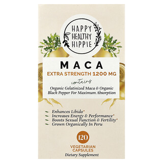 Happy Healthy Hippie, Maca, 120 vegetarische capsules