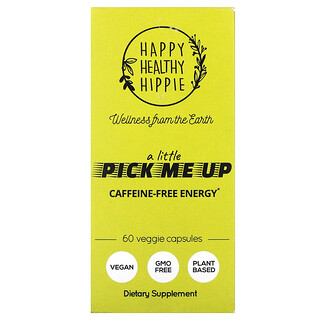 Happy Healthy Hippie, A Little Pick Me Up，无咖啡萃取能量，60 粒素食胶囊