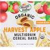 Health Valley, Organic Multigrain Cereal Bars, Harvest Apple, 6 Bars, 1.3 oz Each