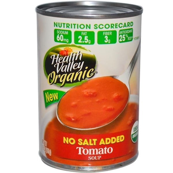 Health Valley, Органический томатный суп, без добавления соли 15 унции (425 г)