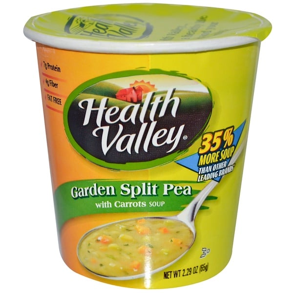Health Valley, Garden Split Pea with Carrots Soup, 2.29 oz (65 g) (Discontinued Item) 