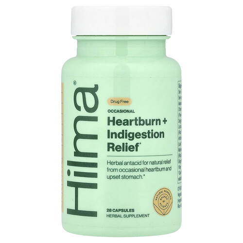 Hilma Occasional Heartburn + Indigestion Relief, 28 Capsules