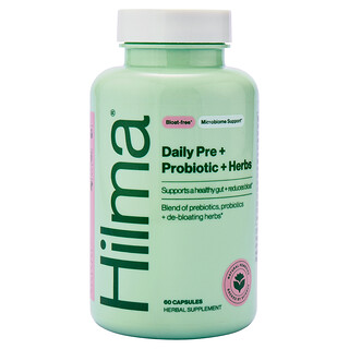 Hilma, Daily Pre + Probiotic, 60 Capsules