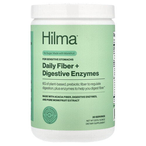Hilma Daily Fiber + Digestive Enzymes, 8.36 oz (237 g)