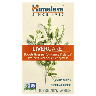 Himalaya, LiverCare, 90 cápsulas vegetarianas
