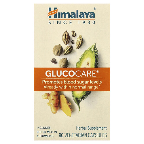 Himalaya, GlucoCare®, 90 Vegetarian Capsules