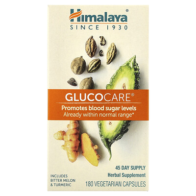 Himalaya, GlucoCare®, 180 cápsulas vegetales