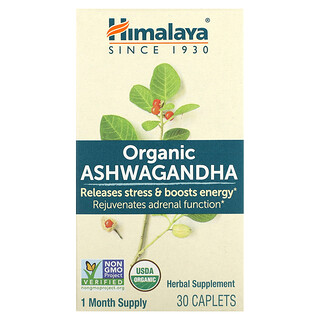 Himalaya, Økologisk Ashwagandha, 30 kapsler