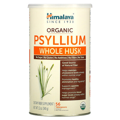 Himalaya Organic Psyllium Whole Husk, 12 oz ( 340 g)
