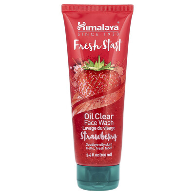 Himalaya, Fresh Start, Oil Clear Face Wash, Strawberry, 3.4 fl oz (100 ml)