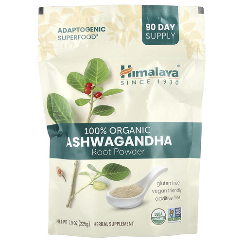 Himalaya 100% Organic Ashwagandha Root Powder, 7.9 oz (225 g)
