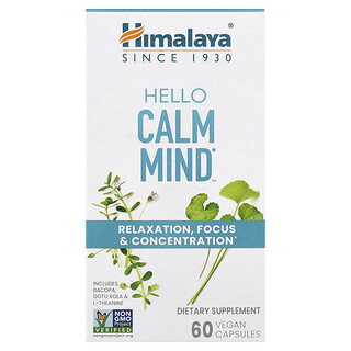 Himalaya, HelloCalm Mind™, 60 cápsulas veganas