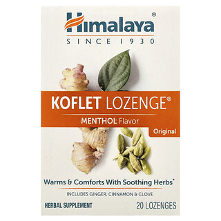 Himalaya, Koflet®, Pastilla original, Mentol, 20 pastillas