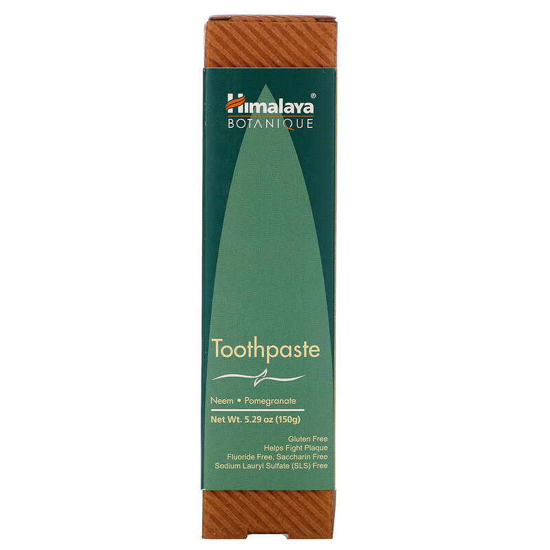 Himalaya, Botanique, Toothpaste, Neem, Pomegranate, Fluoride Free, 5.29 ...