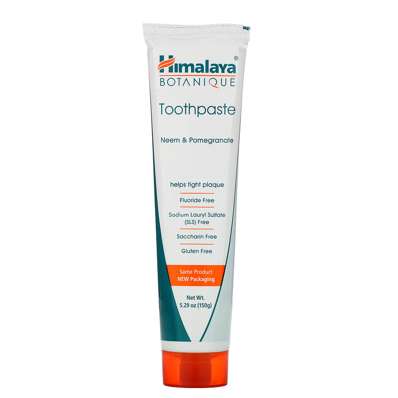 Himalaya, Botanique, Toothpaste, Neem, Pomegranate, Fluoride Free, 5.29