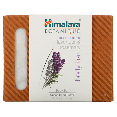 Himalaya Botanique, кусковое мыло для тела, освежающая лаванда и розмарин, 125 г