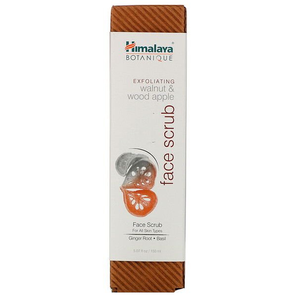 Himalaya, Botanique, Exfoliating Walnut & Wood Apple Face Scrub, 5.07