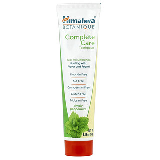 Himalaya, Botanique, komplett tandkräm, helt enkelt pepparmynta, 5.29 oz (150 g)