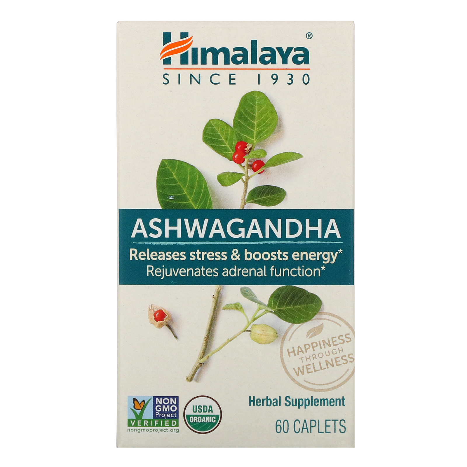 Himalaya, Ashwagandha, 60 Caplets - iHerb.com