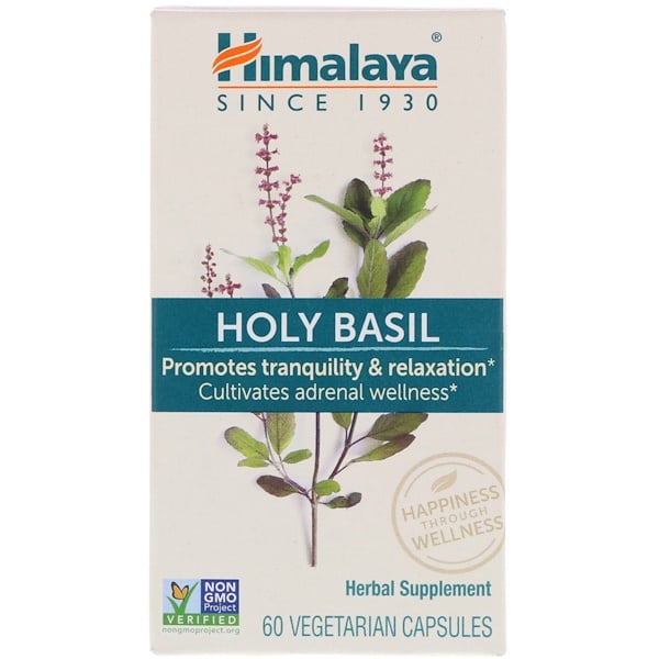 Himalaya, Holy Basil, 60 Vegetarian Capsules