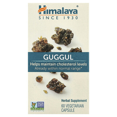 Himalaya, Guggul, 60 cápsulas vegetarianas