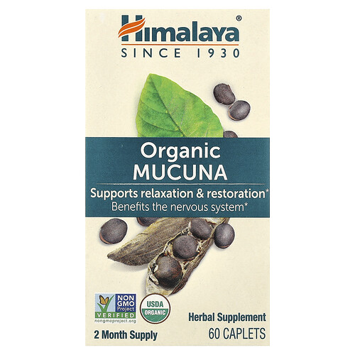 Organic Mucuna 60 Caplets by Himalaya Wellness
