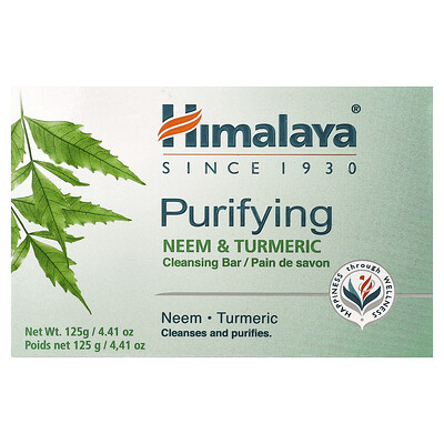 Himalaya , Purifying Cleansing Bar Soap, Neem & Turmeric, 4.41 Oz (125 G) 4.41Oz