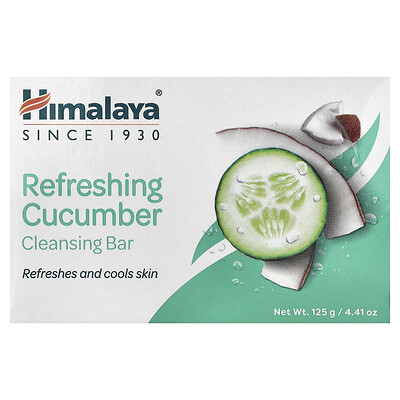 Product Image for Himalaya, Refreshing Cleansing Bar, Cucumber, 4.41 oz (125 g)
