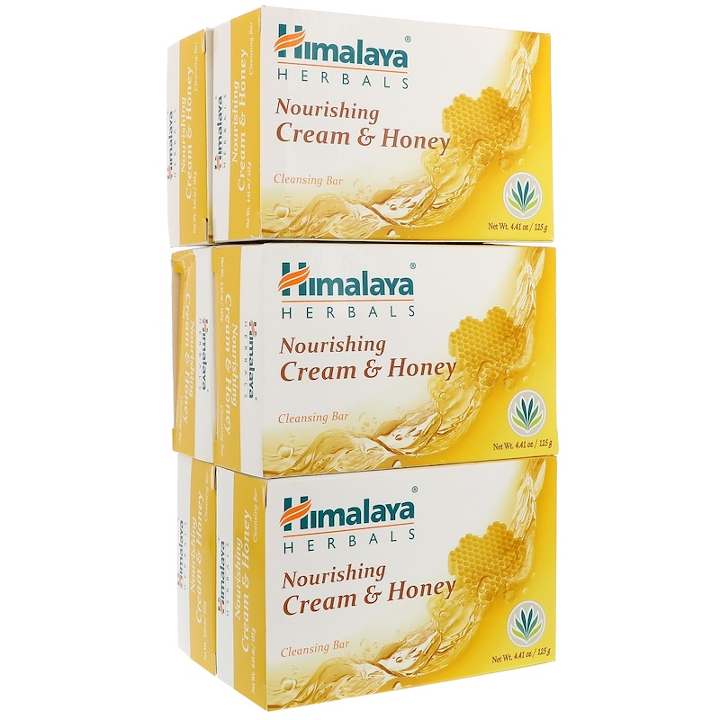 Himalaya, Nourishing Cleansing Bar, Cream & Honey, 6 Bars, 4.41 oz (125 g) Each iHerb