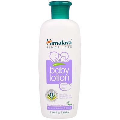 Himalaya 嬰兒乳液,杏仁油和橄欖油,6.76液盎司(200毫升)