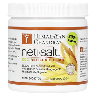 Himalayan Chandra, Neti Salt™, Pot écologique rechargeable, 340,2 g