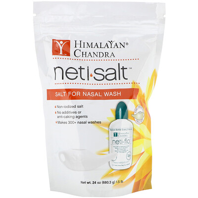 Himalayan Institute Neti Salt, Salt for Nasal Wash, 1.5 lbs (680.3 g)
