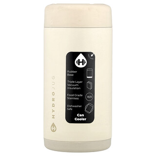 HydroJug, Slim Can Soğutucu, Krem, 12 oz