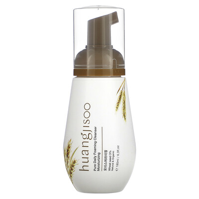 

Huangjisoo, Pure Daily Foaming Cleanser, Moisturizing, 6.3 fl oz (180 ml)