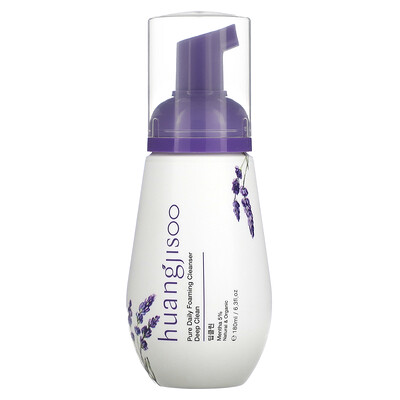 

Huangjisoo, Pure Daily Foaming Cleanser, Deep Clean, 6.3 fl oz (180 ml)