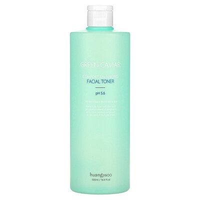 

Huangjisoo, Green Caviar, Comfort Balancing Facial Toner, 16.9 fl oz (500 ml)