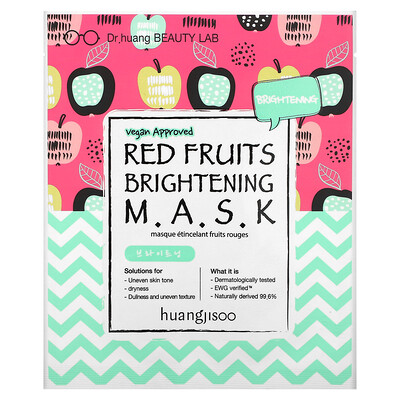 

Huangjisoo Red Fruits Brightening Beauty Mask 1 Sheet 25 ml