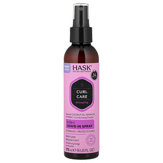 Hask Beauty, Penjagaan Keriting, Semburan Biarkan 5-Dalam-1, 6 fl oz (175 ml)