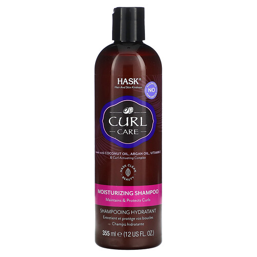 Photos - Hair Product Hask Beauty  Beauty, Curl Care, Moisturizing Shampoo, 12 fl oz  HKB-30411 (355 ml)