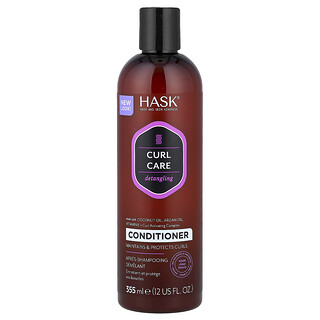 Hask Beauty, Penjagaan Keriting, Perapi Penyahkusut, Untuk Semua Corak Keriting, 12 fl oz (355 ml)