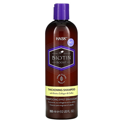 Купить Hask Beauty Biotin Boost, Шампунь для загустения, 12 жидких унций (355 мл)