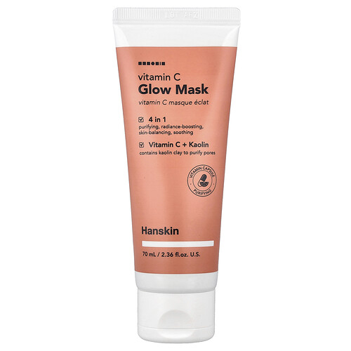 Hanskin, Vitamin C Glow Beauty Mask, strahlende Beauty-Maske mit Vitamin C, 70 ml (2,36 fl. oz.)