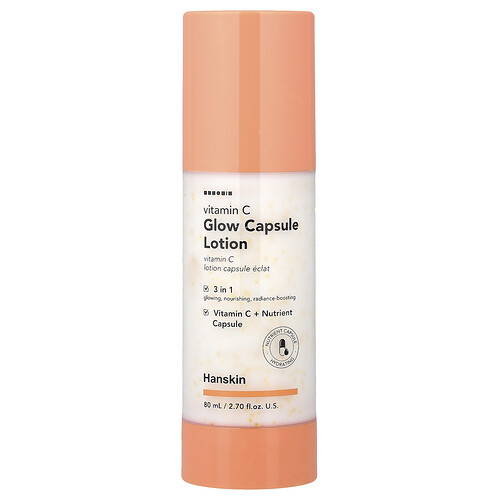 Hanskin, Vitamin C Glow Capsule Lotion, Kapsellotion für strahlende Haut, 80 ml (2,7 fl. oz.)