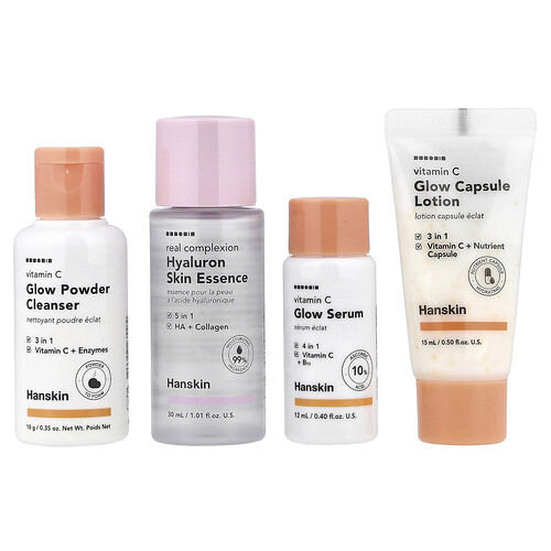Hanskin Glow Skin On the Go, 4 Piece Set