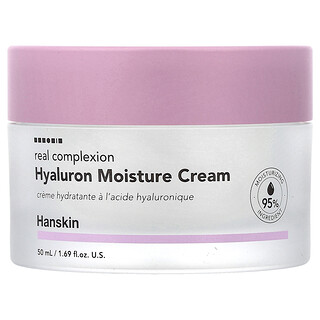 Hanskin, Krim Pelembap Hyaluron, Real Complexion, 50 ml