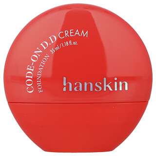 Hanskin, Code-On DD Cream Foundation, Porcelaine 19NC, 35 ml
