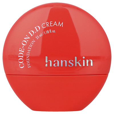 Hanskin, Code-On D.D Cream Foundation, 23N Natural Beige, 1.18 fl oz (35 ml)