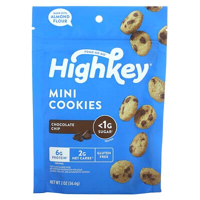 HighKey Mini Cookies Chocolate Chip 2 oz (56.6 g)