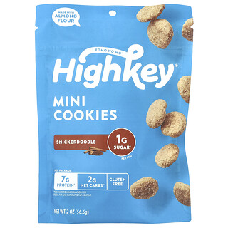 HighKey, Mini Cookies, Snickerdoodle, 2 oz (56.6 g)